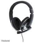 König 130 Stereo Headset, Suljettu, 2x3.5mm, 2m, musta UUSI - pikkukuva 2