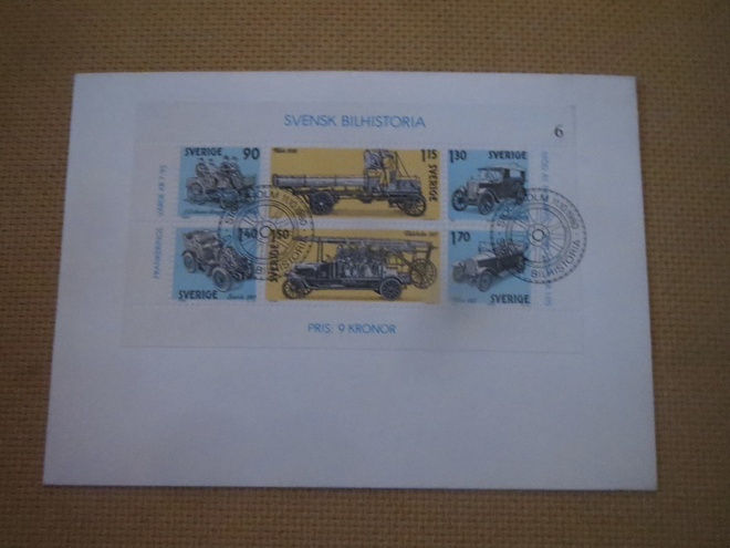 FDC Ruotsi 1980:  ruotsalaisten autojen historia