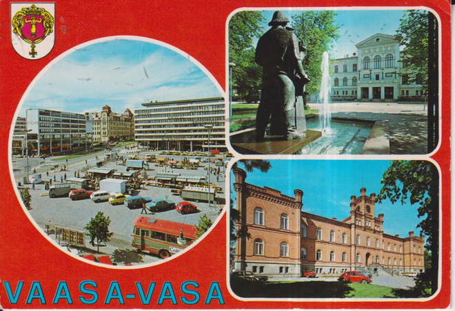 Vaasa - Vasa, vaakuna,  sommitelmakortti , e38
