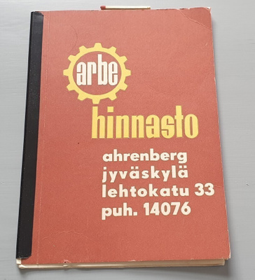 ARBE hinnasto v-57 Jyväskylä Ahrenberg