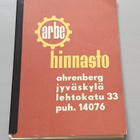 ARBE hinnasto v-57 Jyväskylä Ahrenberg - pikkukuva 1