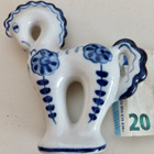 VANHA CCCP Figuuri Hevonen Gzhel - pikkukuva 1