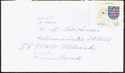 BRD Mi 1718 kirje Suomeen