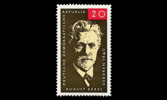 DDR 1089 ** August Bebel, puoluejohtaja (1965)