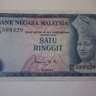MALAYSIA 1 RINGGIT 1967-72 P-1 KL6 (K15-S75) - pikkukuva 1