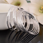 551 .. S80 Silver Kuviollinen Ohut Kaunis .. Rannekoru - pikkukuva 4