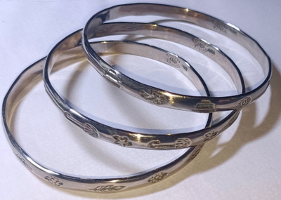 Hopea Rannerengas 3kpl. Sterling Silver / Mexico