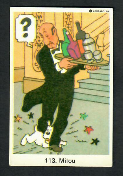 Keräilykuva - Tintin / Tintti - Milou 113.
