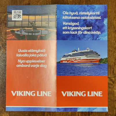 Viking Line risteilykortti + 20€ etuseteli Turku–Tukholma