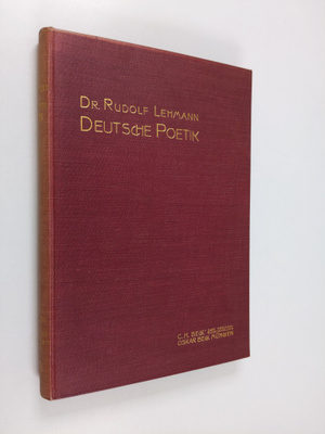 Rudolf Lehmann : Deutsche poetik