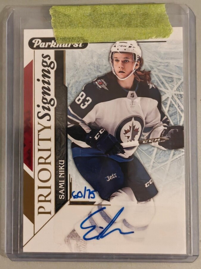 Sami Niku 2018-19 Parkhurst Priority Signing Rookie Auto /75