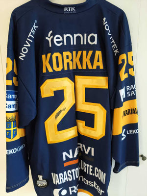 Rauman Lukko Korkka game worn