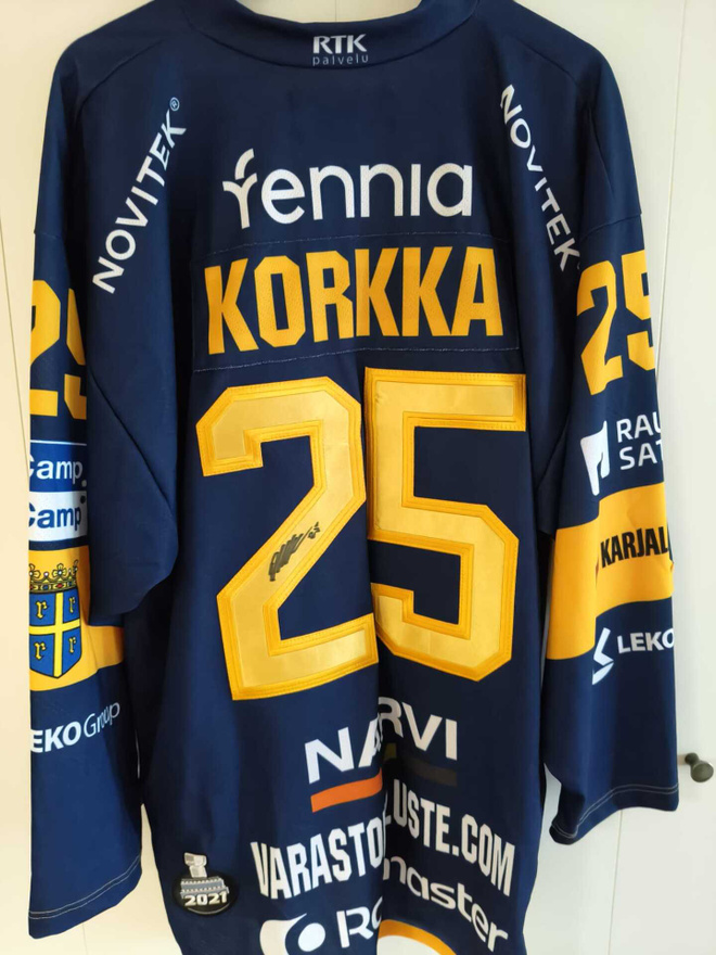 Rauman Lukko Korkka game worn