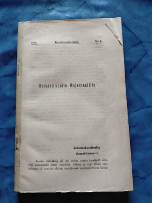kalstuskomitean mietintö v 1898