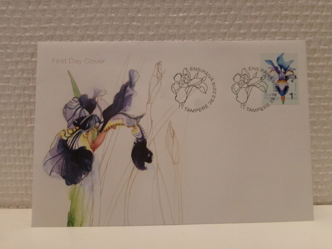 FDC- ensipäiväkuori - Siperiankurjenmiekka - 2016