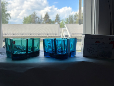 Iittala Aalto tuikku turkoosi ja merensininen