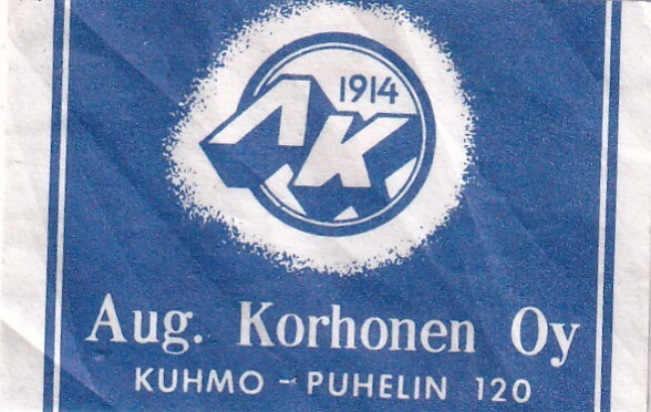 Kuhmo. Aug. Korhonen Oy  ,   s86