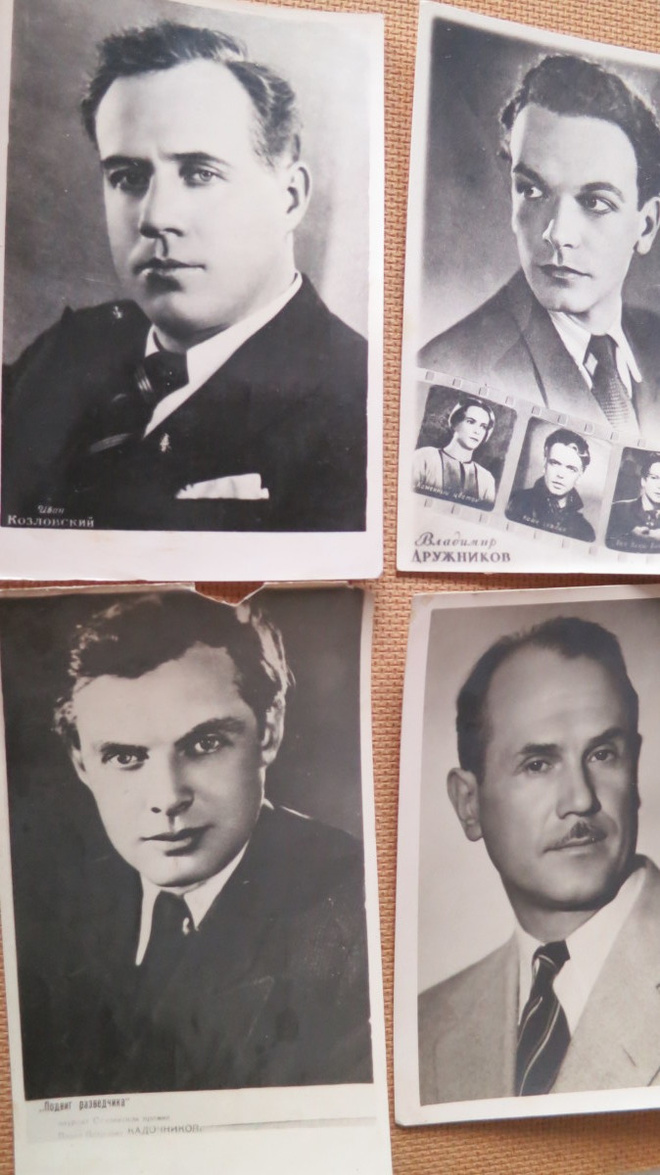 CCCP: neljä vintage filmitähtikorttia