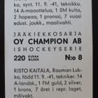 Risto Kaitala Rauman Lukko Champion 1966 - pikkukuva 2