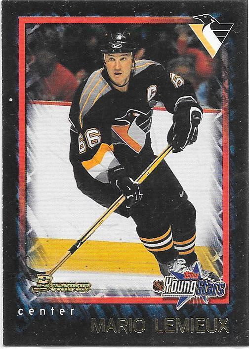 2001-02 Bowman Young Stars #3 Mario Lemieux Pittsburgh Pens