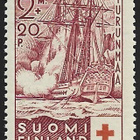 1937 Pun. Risti Lodbrok 2 mk + 20 p * LaPe 200 liimakejälki - pikkukuva 1