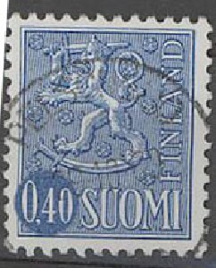 M63 1967 40p sininen Stiff kaunis