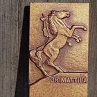 Orimattila merkki. Pronssivärinen. Mitat 30*50 mm. Valmistaj - pikkukuva 2