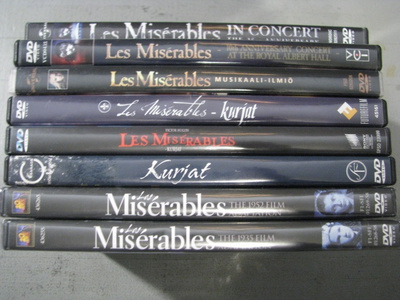 LES MISERABLES - KURJAT KOKOELMA ( 6 x dvd + konsertit )
