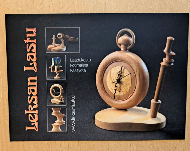 Lieksan lastu tuotteet, Äänekoski, mainoskortti, kulkematon