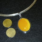 Vintage design antique hopea meripihka Amber honey egge - pikkukuva 4