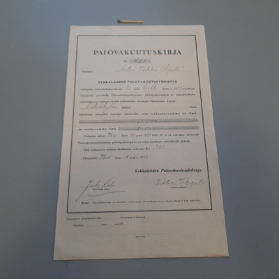 Vehkalahti palovakuutuskirja v-37 Anton Toikka Sipola, Metsä