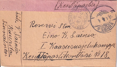 KENTTÄPOSTIA 5.1.40 PAHVINPALALLA