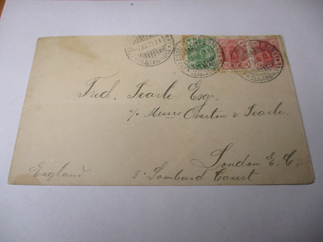 1900 Hki Hartman, Rivell & Yhtiö kuori Englantiin
