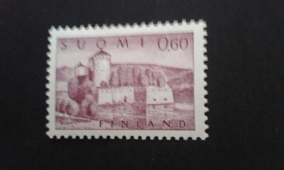 1963 yleismerkki olavinlinna 0,6mk**
