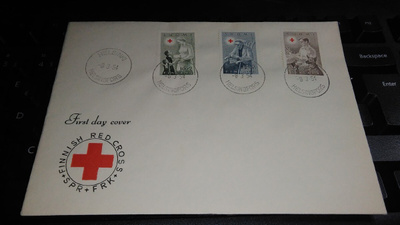 Punainen Risti 1954 FDC Lape 20€ 26/10