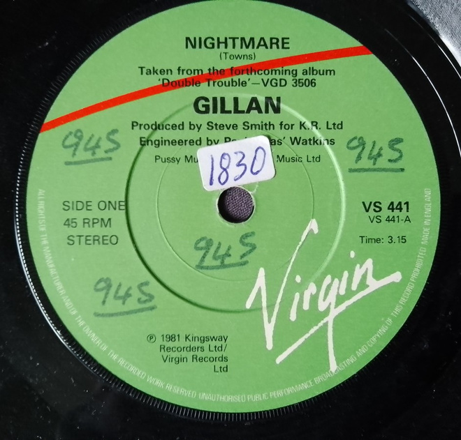 Gillan - Nightmare 7"
