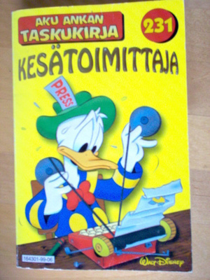 Aku Ankan taskukirja 231; Kesätoimittaja - TUPLA