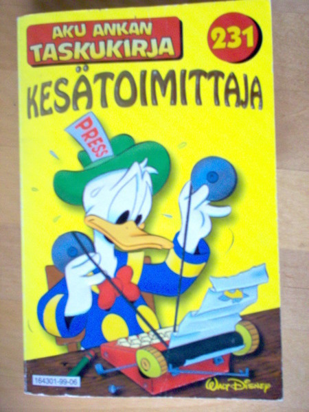 Aku Ankan taskukirja 231; Kesätoimittaja - TUPLA