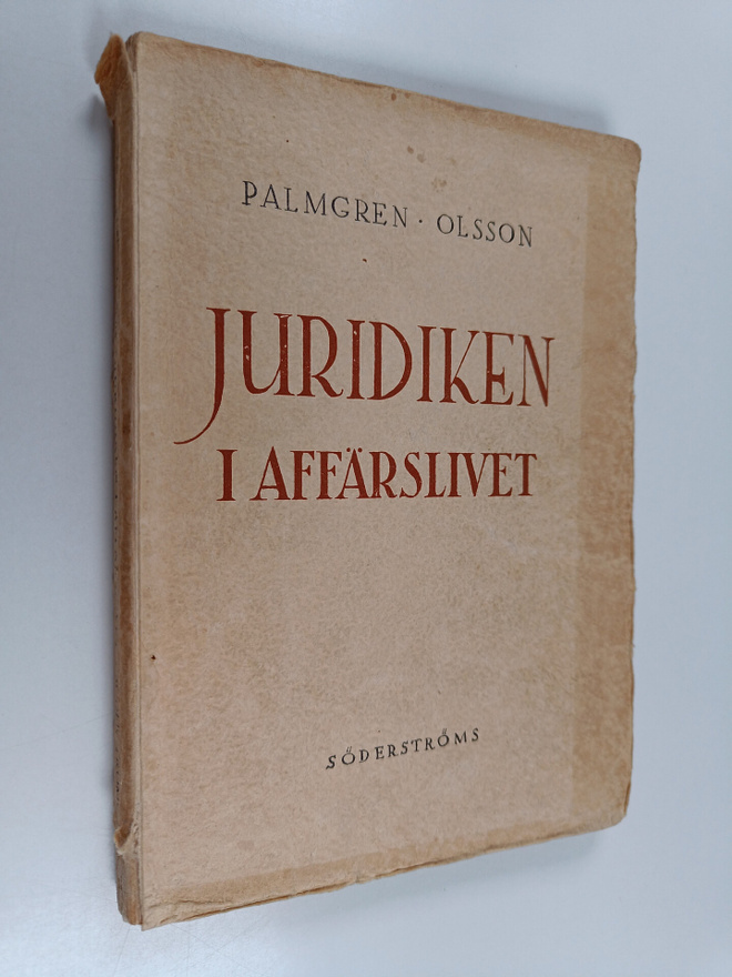 Gunnar Palmgren : Juridiken i affärslivet