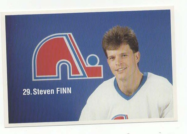 Steven Finn Quebec Nordiques Team Issue Postcard