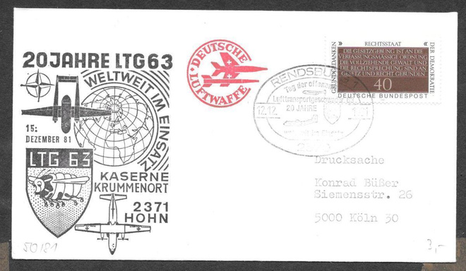 Saksa - 20 Jahre LTG63 12.12.1981 (lentoaihe)