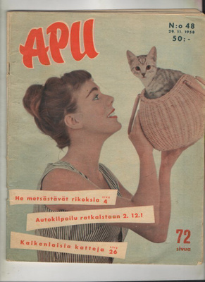 Apu n:o 48 1958 Kissoja. Tervantekijä. Rikosten metsästäjät.