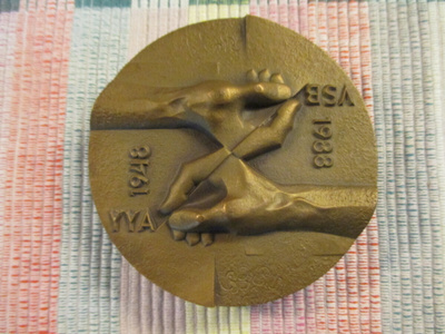YYA-Sopimus 1948-1988 mitali/Reijo Paavilainen 1988.