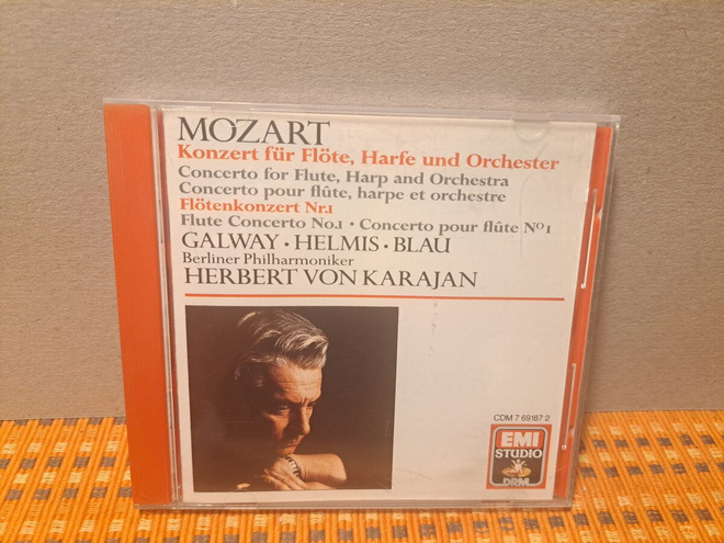 Mozart:Concerto for Flute& Harp-Galway,Hlmis,Von Karajan CD