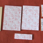 Vanhoja toimiston Post-it tiedotelappuja ym, 6 erilaista - pikkukuva 2