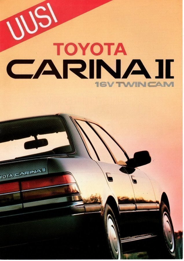 Toyota Carina -esite, 1988