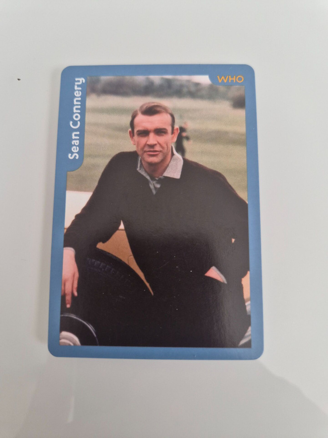 Who's Who?" -pelikortti. Sean Connery      (10053)