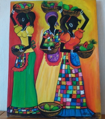 ÖLJYVÄRIMAALAUS: Naiset  45 x 60 cm