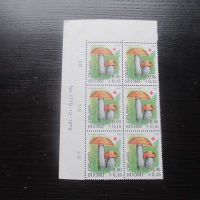 Punainen Risti 0.90+0,15mk 1980 numerokuusilo **