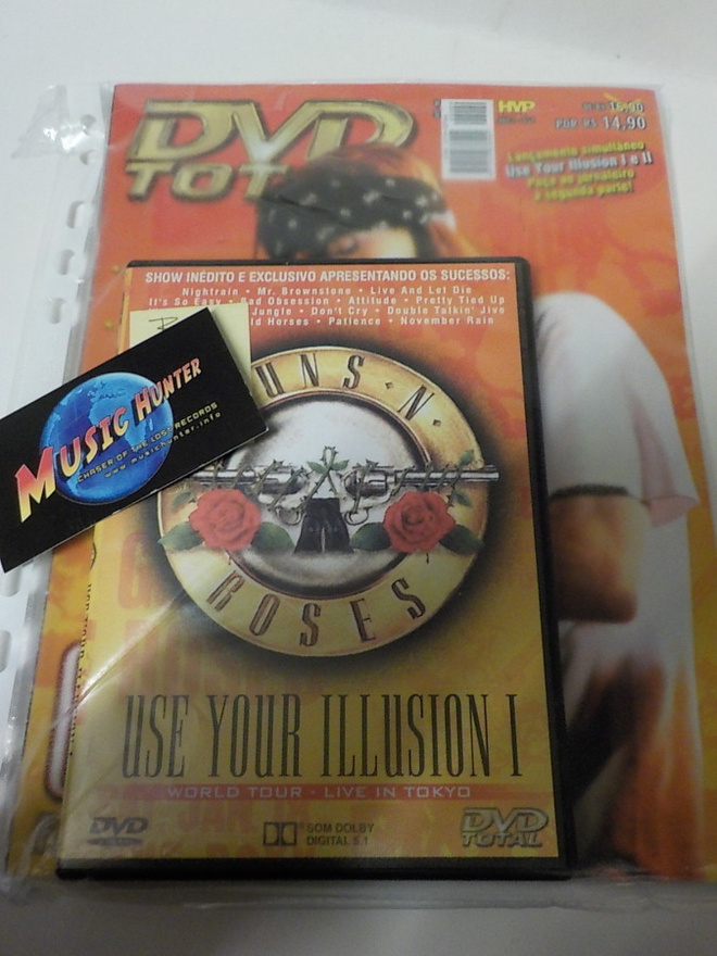 GUNS N ROSES - USE YOUR ILLUSION I DVD + FANILEHTI